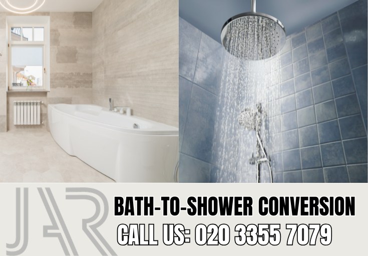 Bath to Shower Conversion by Battersea Bathroom Fitter